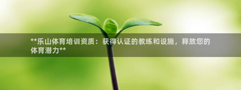 焦点娱乐游戏攻略：**乐山体育培训资质：获得认证的教