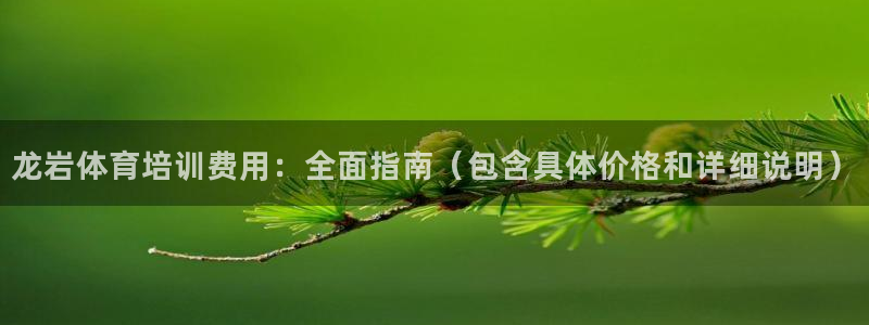 焦点娱乐平台客服电话：龙岩体育培训费用：全面指南（包