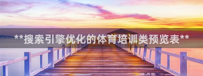 焦点娱乐开发商是谁：**搜索引擎优化的体育培训类预览