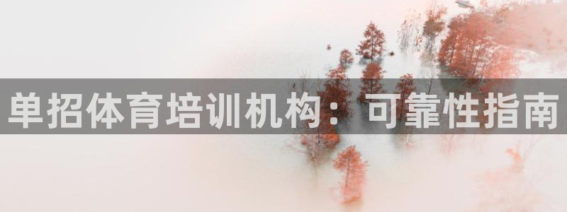 焦点娱乐官网首页下载安装：单招体育培训机构：可靠性指