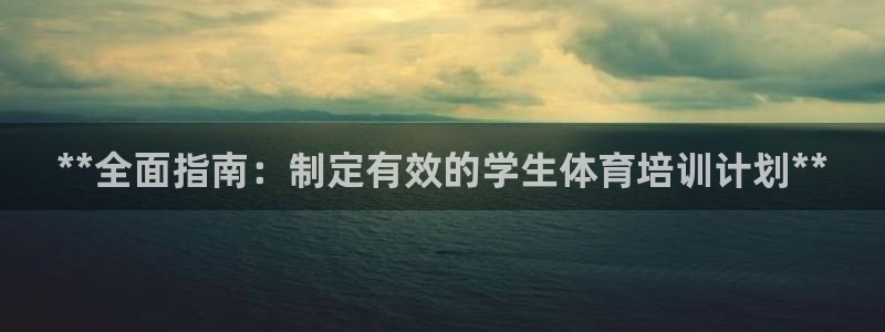 焦点娱乐官方网站入口：**全面指南：制定有效的学生体